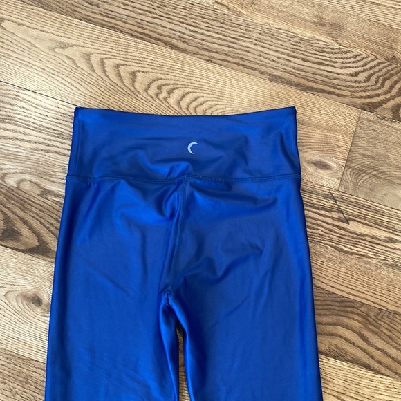 Zyia active blue shimmer high rise legging 6 - 8 workout athletic gym rat - Picture 6 of 8